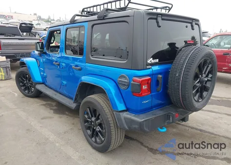 2023 Jeep Wrangler 4Xe Sahara 4X4 из США, поврежденный, VIN 1C4JJXP63PW579805